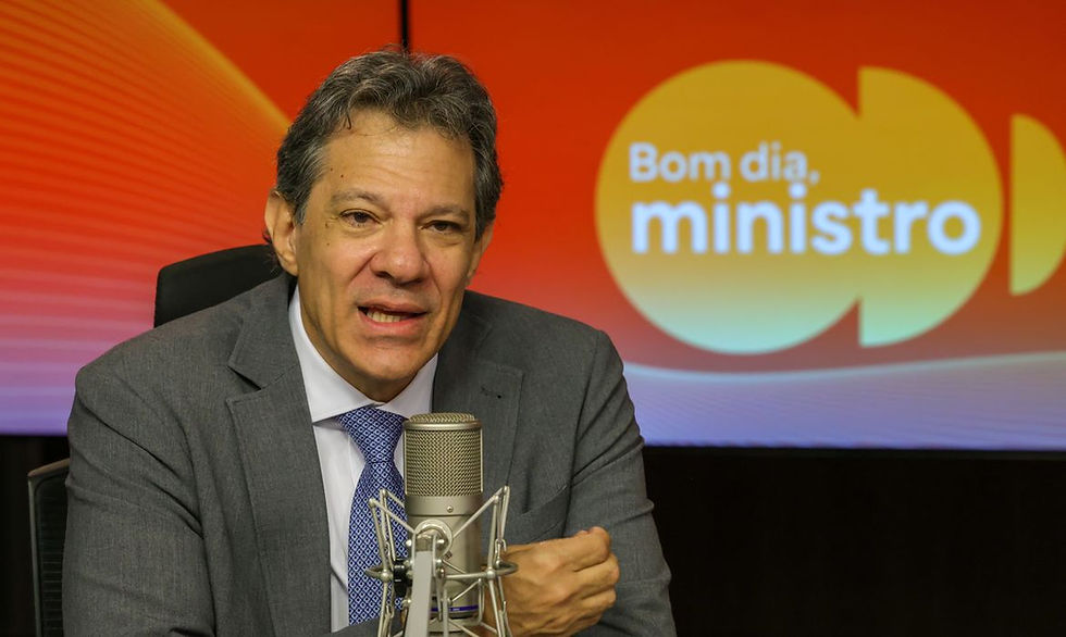 O ministro da Fazenda, Fernando Haddad