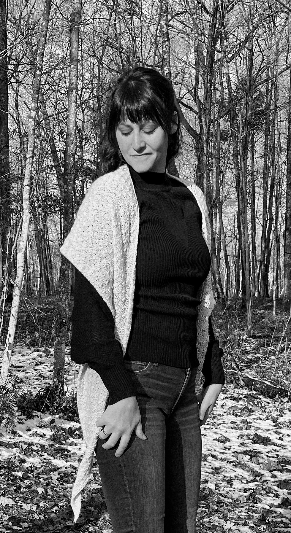 Thumbnail: Adoration Shawl FRENCH version