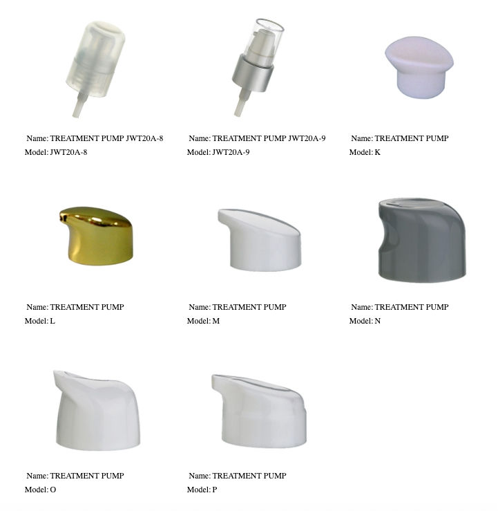 chart of different pumps