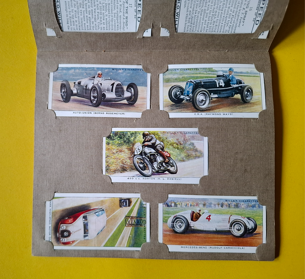 Wills's Cigarette Card Album "Speed", 1938