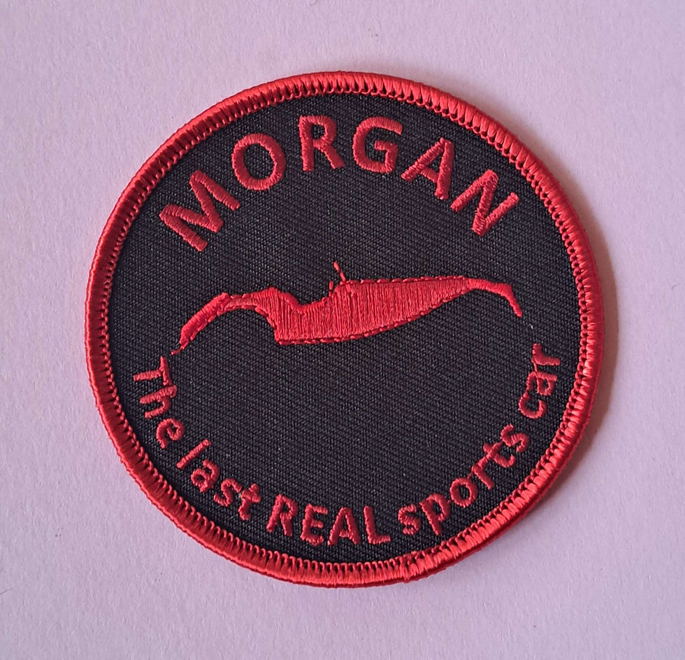 Miniaturebillede: Morgan, the last REAL sportscar, patch, red