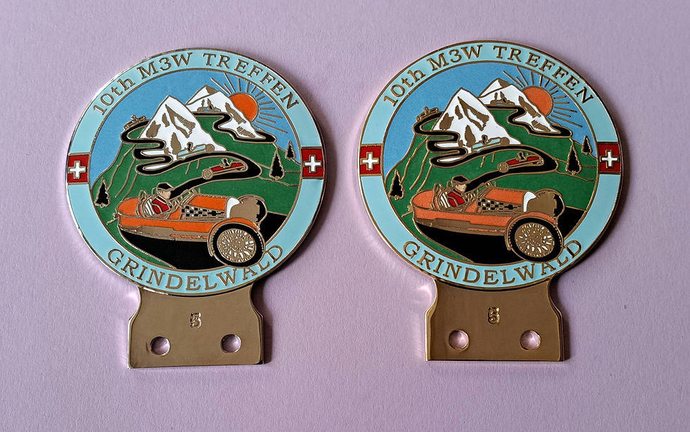 Miniaturebillede: 10th M3W Treffen, Grindelwald, chrome & gilt
