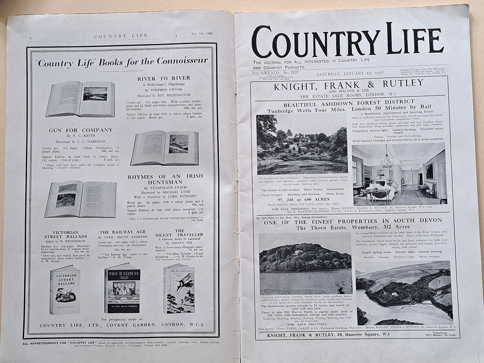 Miniature : Country Life, Saturday, January 1st, 1938