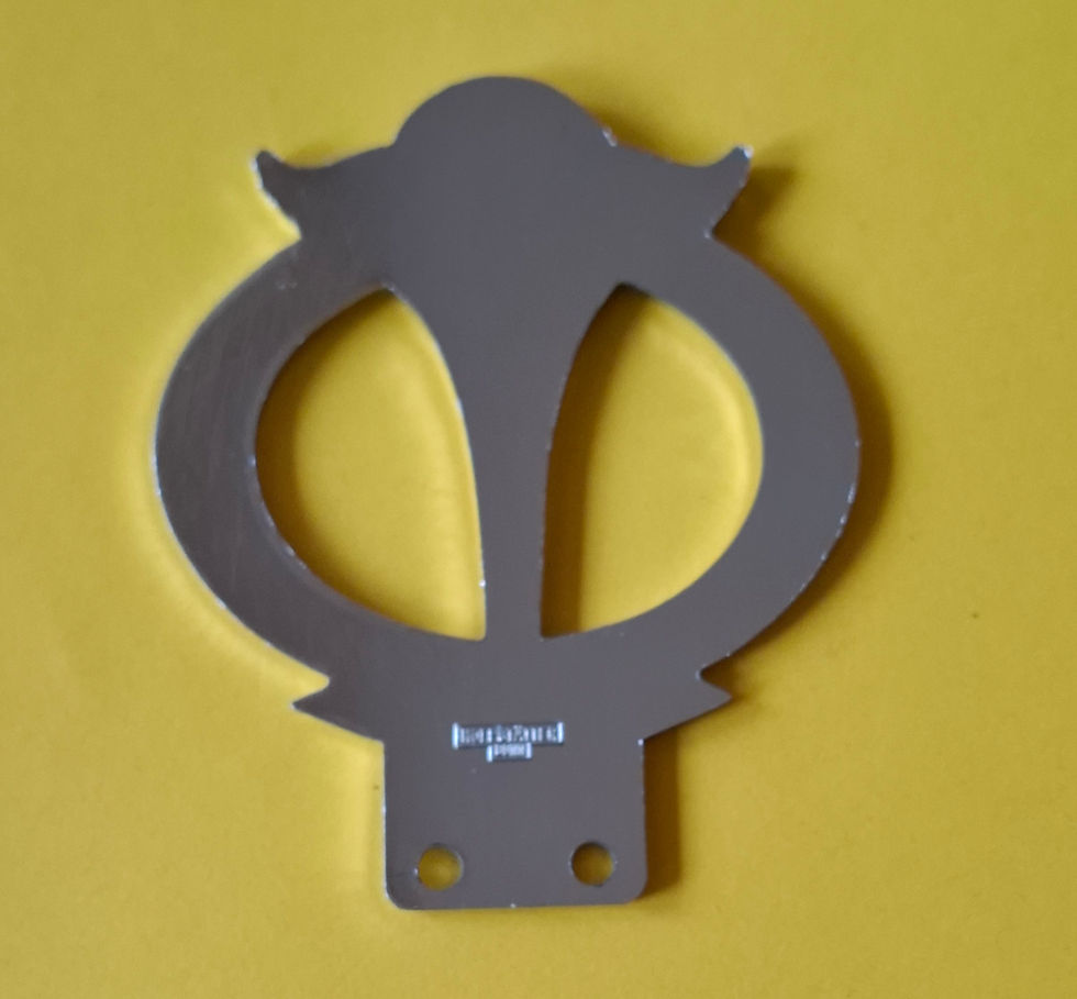 Morgan Club Deutschland 20 Jahre badge, 1970 - 1990, rear