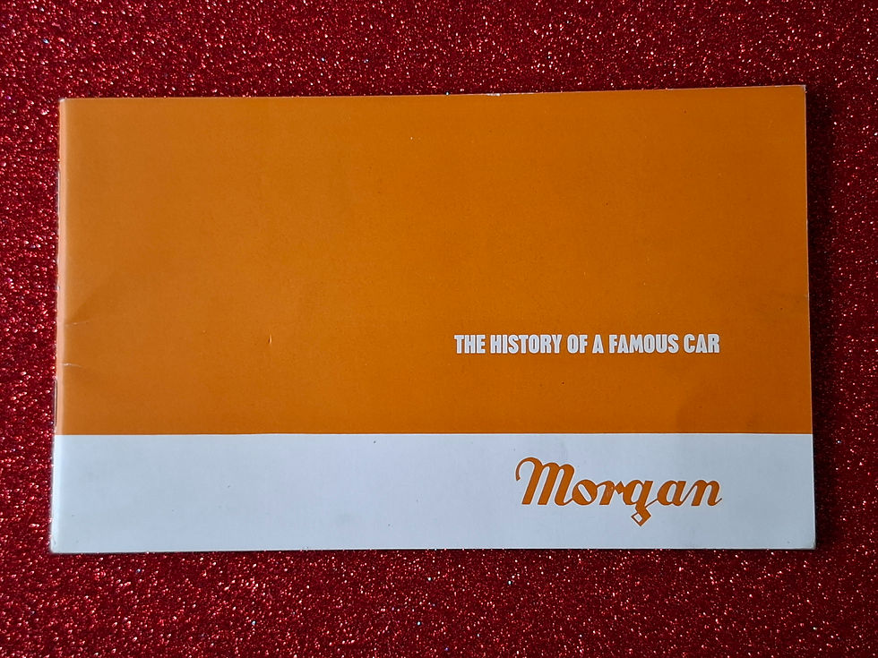 Morgan, The History of a Famous Car, 1970