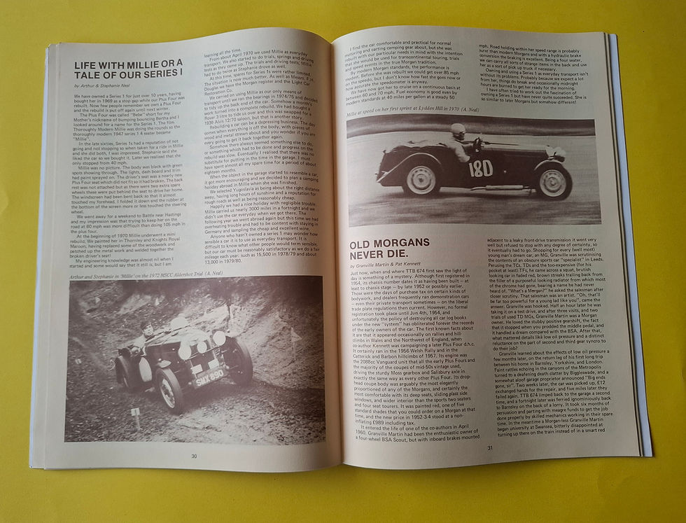 Miniaturebillede: 1910 - 1980, 70 Years of Morgan Motoring