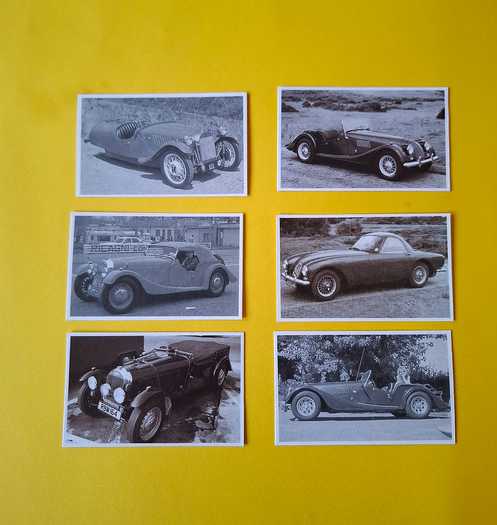 Morgan collectors cards, set of 6