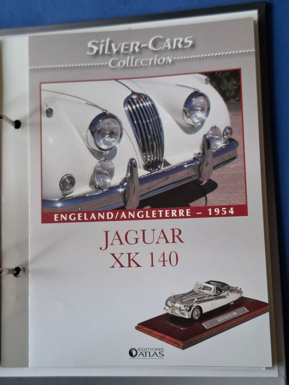 Miniature : Jaguar XK 140, scale 1/43, Silver Cars Collection 