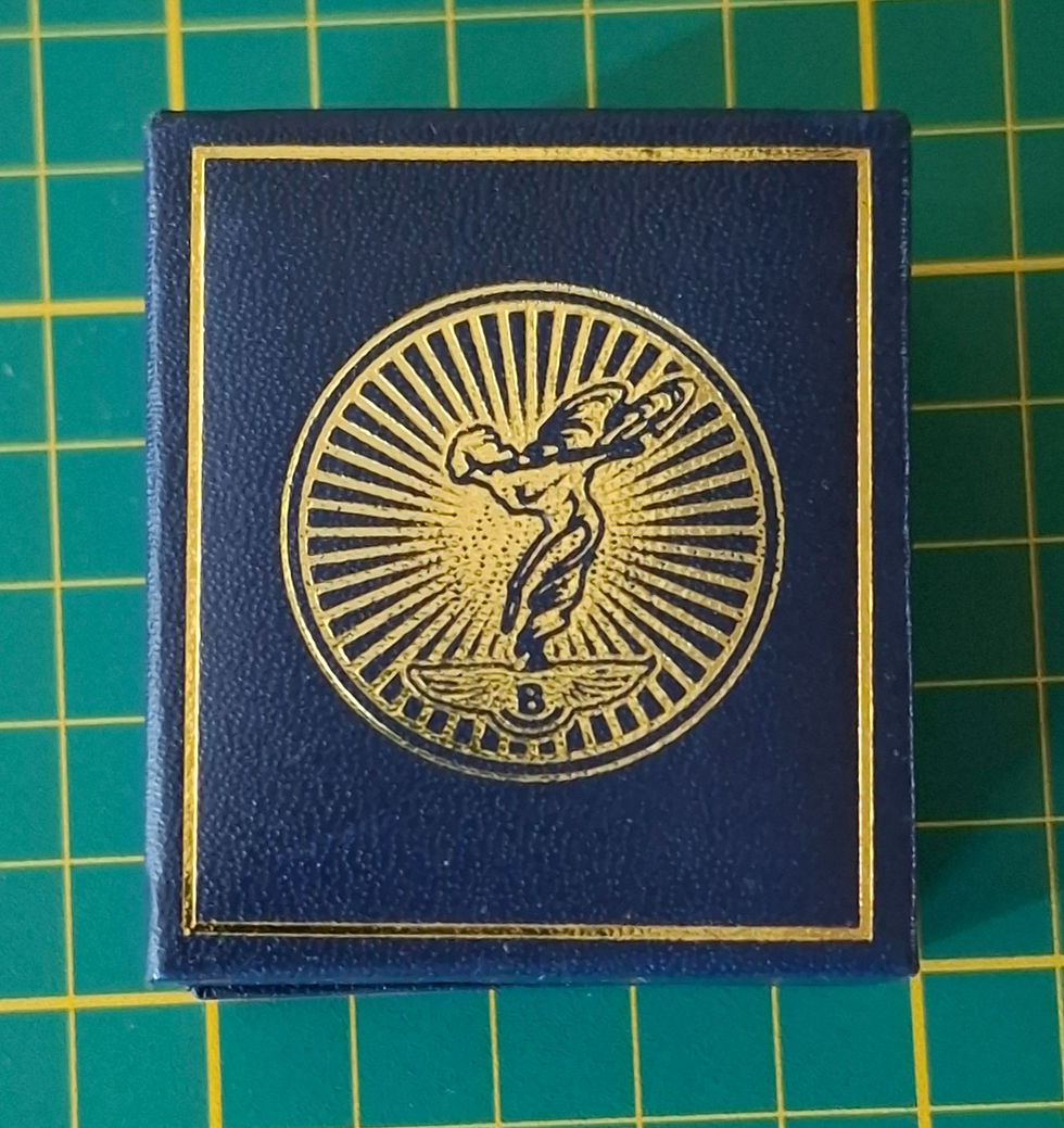 Rolls-Royce/Bentley pin badge, De Mascotte, box