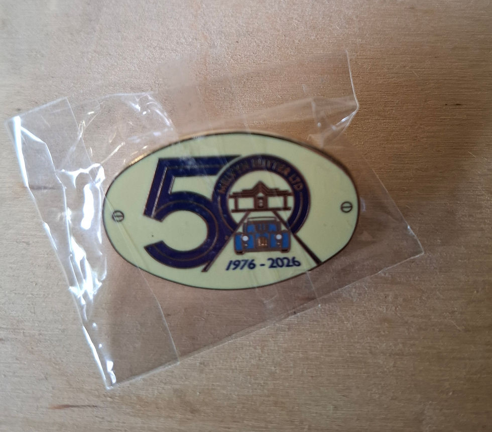 Miniature : Melvyn Rutter Ltd. 1976 - 2026 pin, gilt