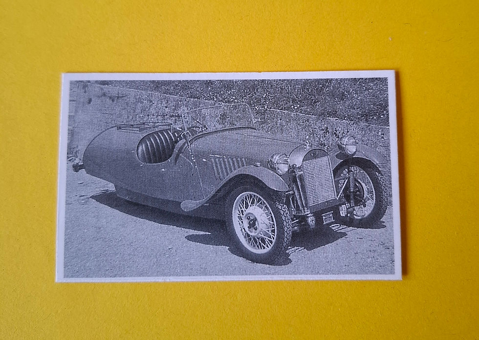 Morgan F Type collectors card