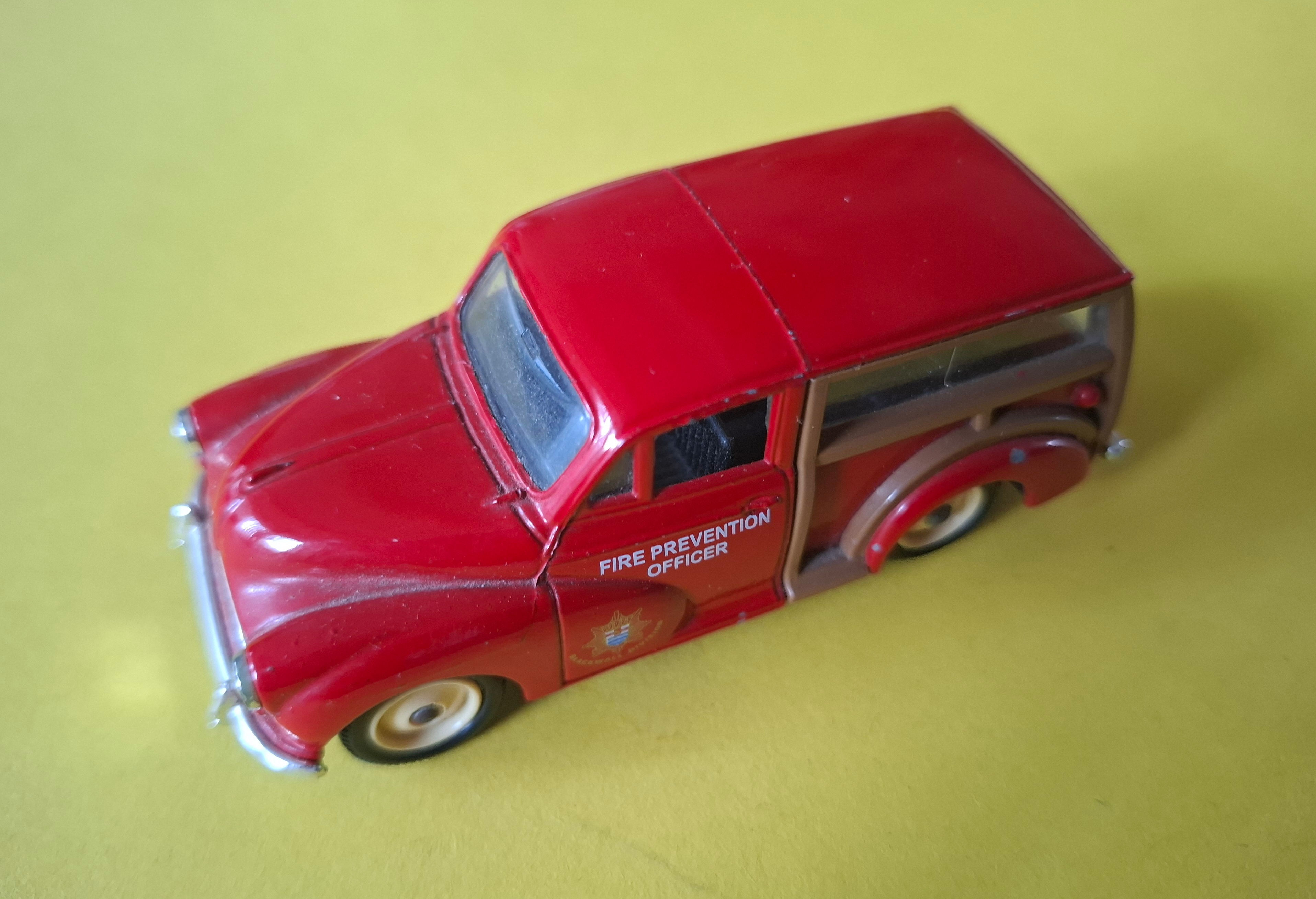 Morris Minor Traveler fire brigade car
