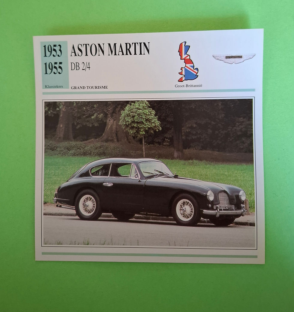 Aston Martin DB 2/4 collectors card