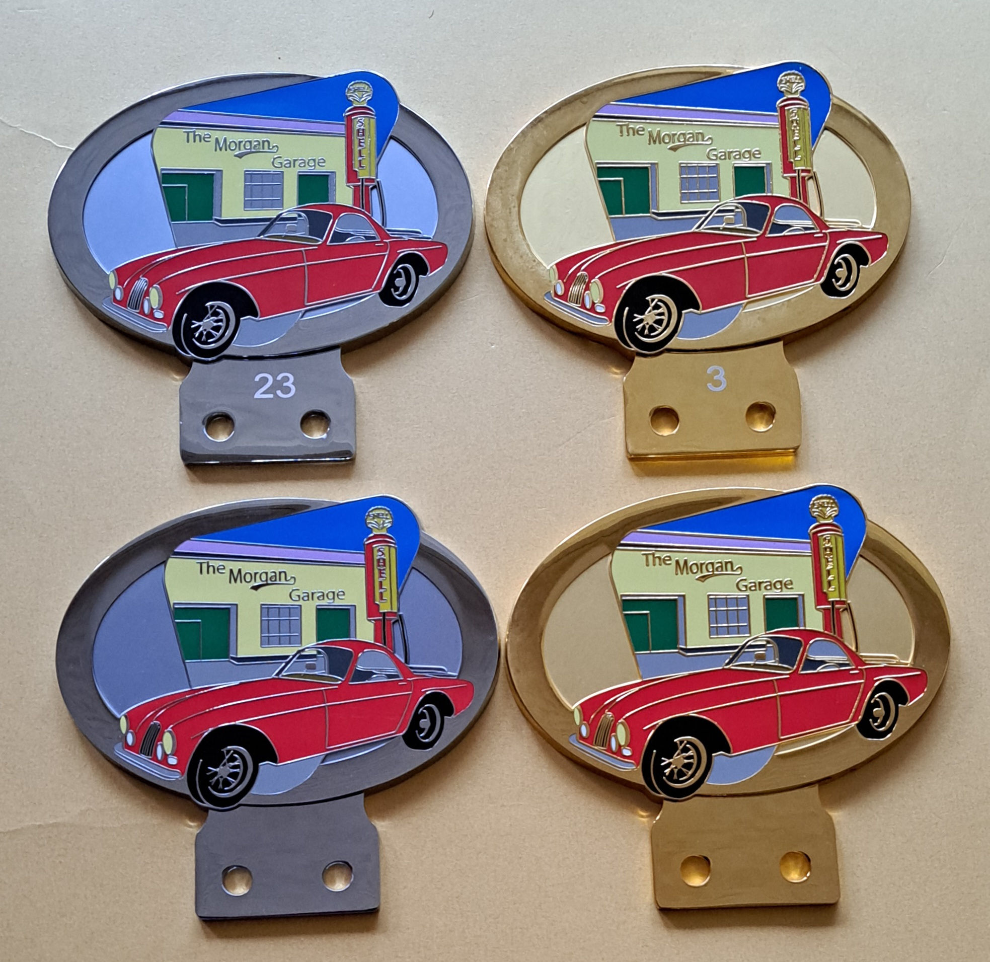 The Morgan Garage, Plus Four Plus badges