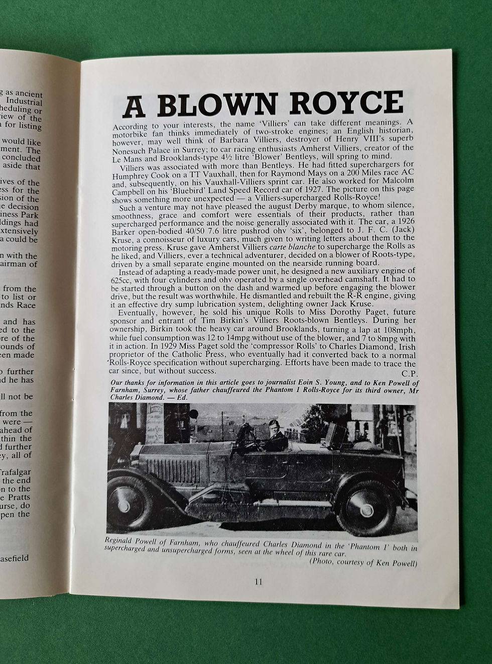 Thumbnail: Brooklands Society Gazette, 1989