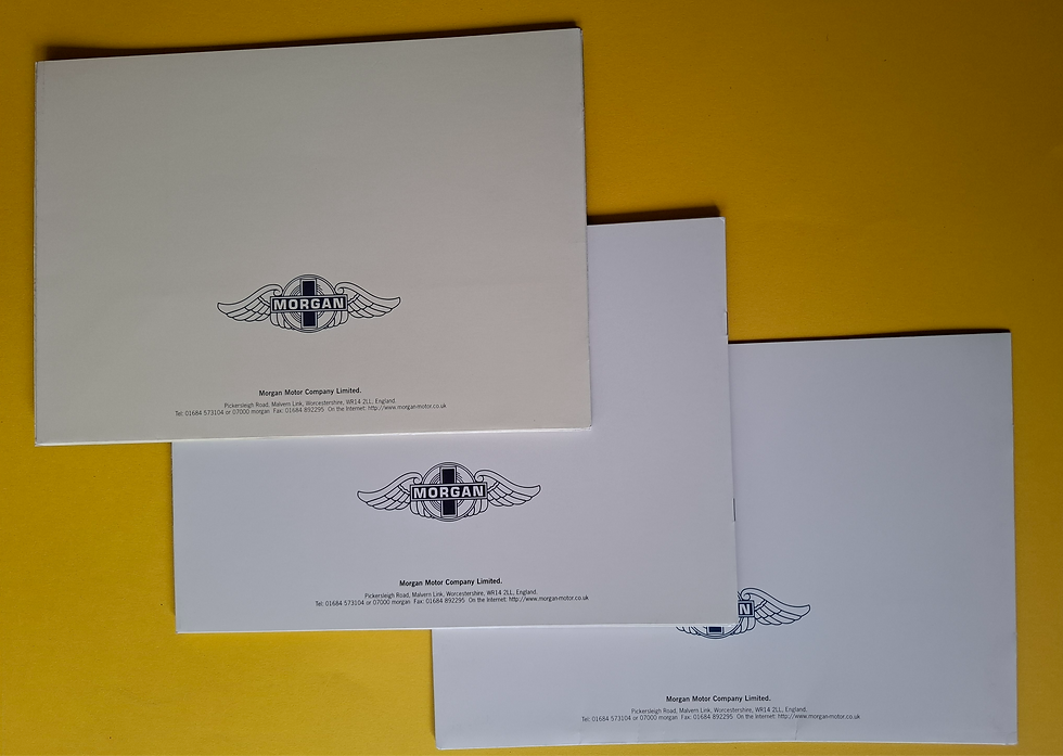 サムネイル： Morgan Factory brochure , varieties on the theme, rear cover