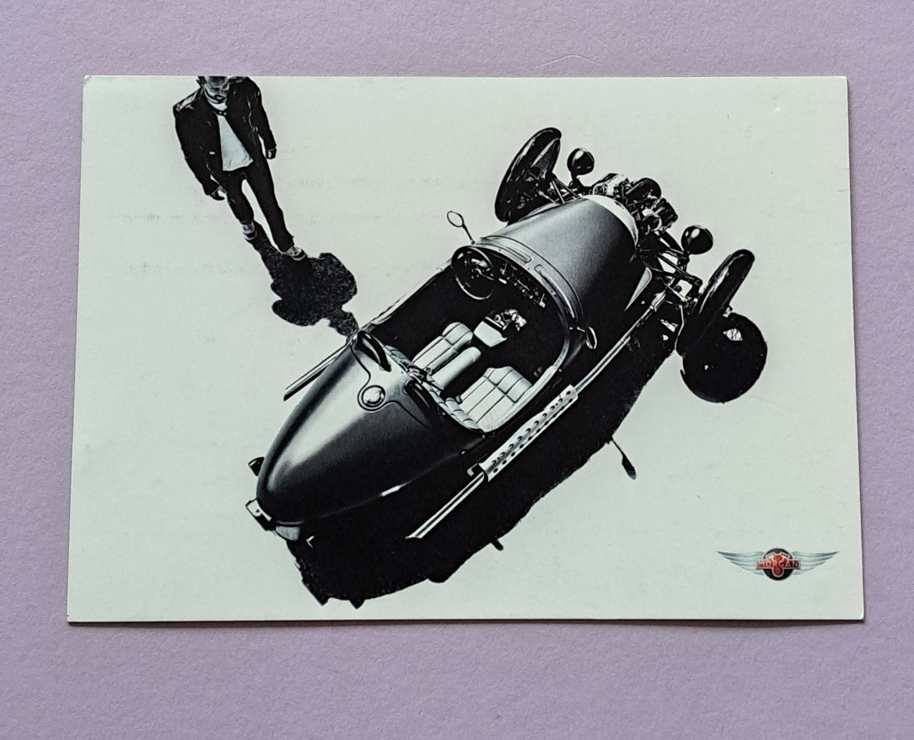 Morgan 3-wheeler promotional card, 2014