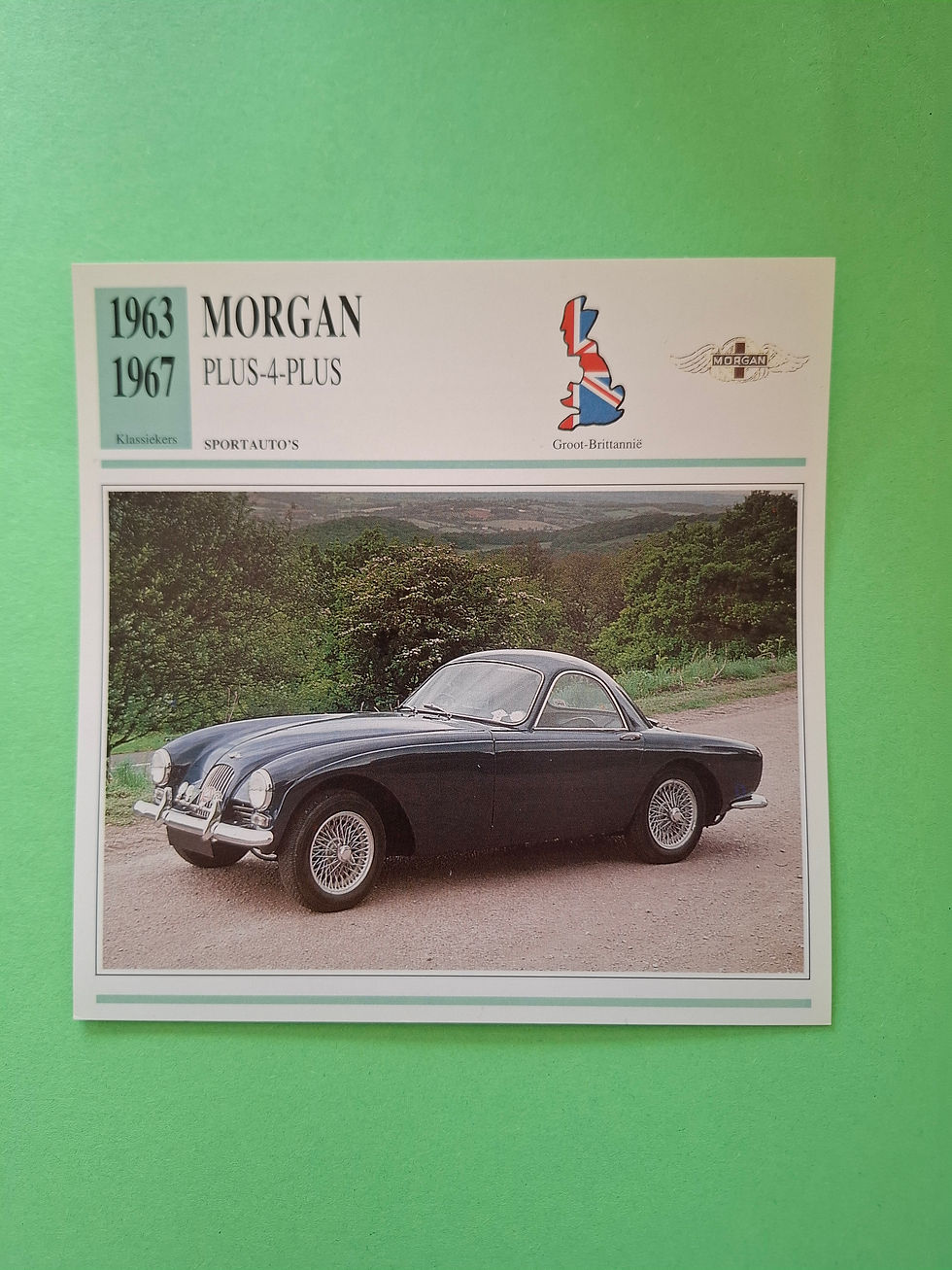 Morgan Plus 4 Plus Collectors card