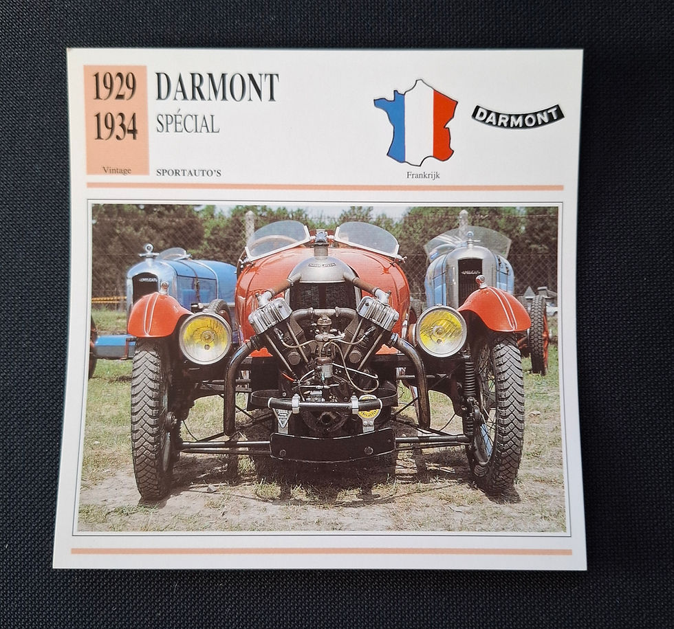 Darmont Spécial, collectors card