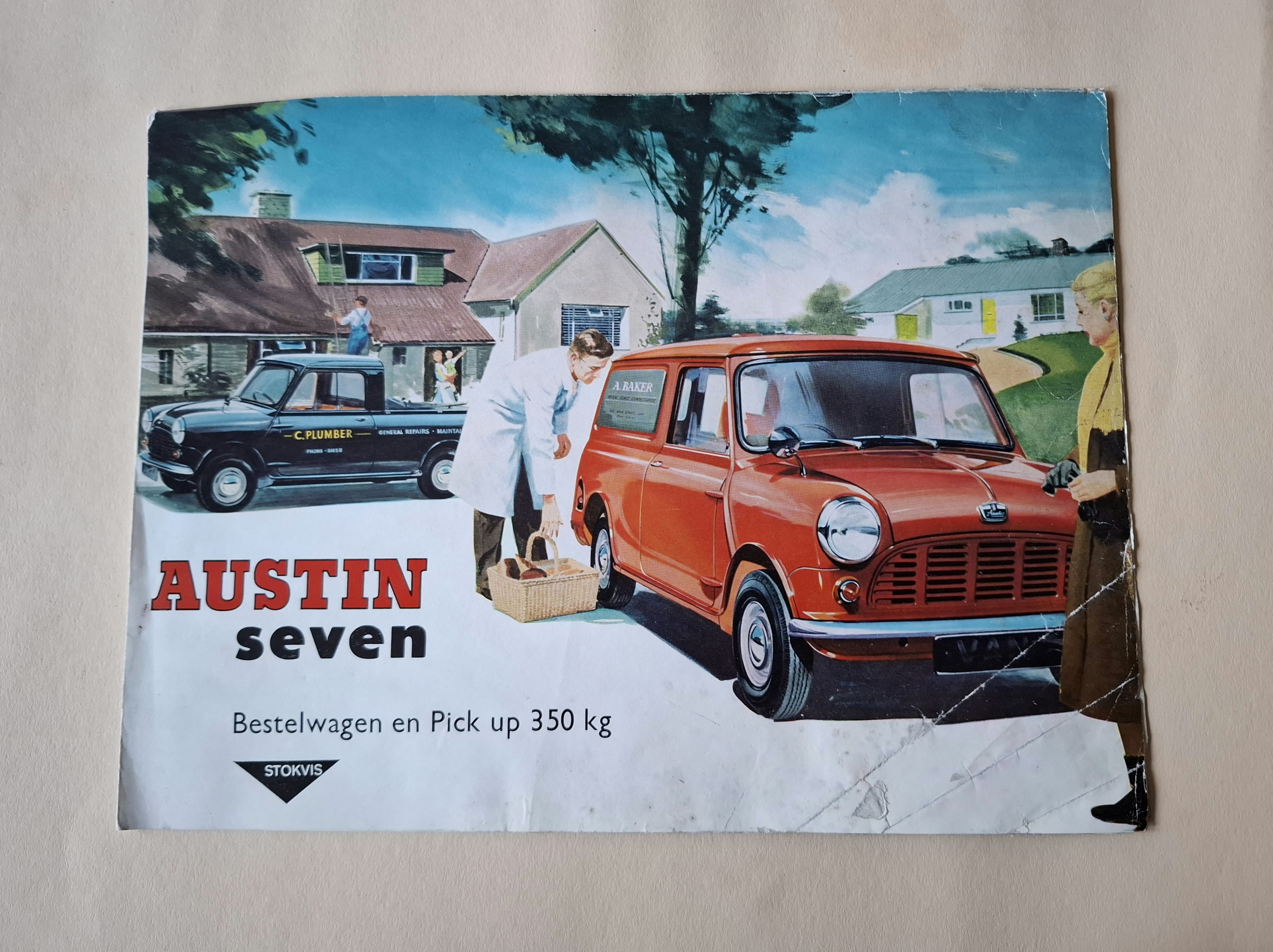 Austin Seven Van/ Pick up brochure 1960, Dutch