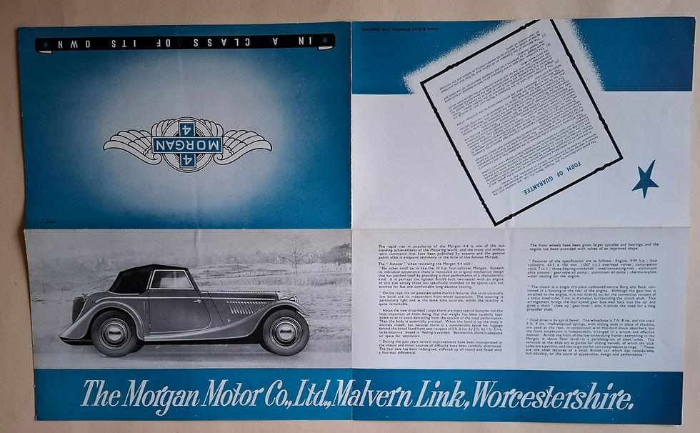 Thumbnail: Morgan 4/4 brochure, 1950
