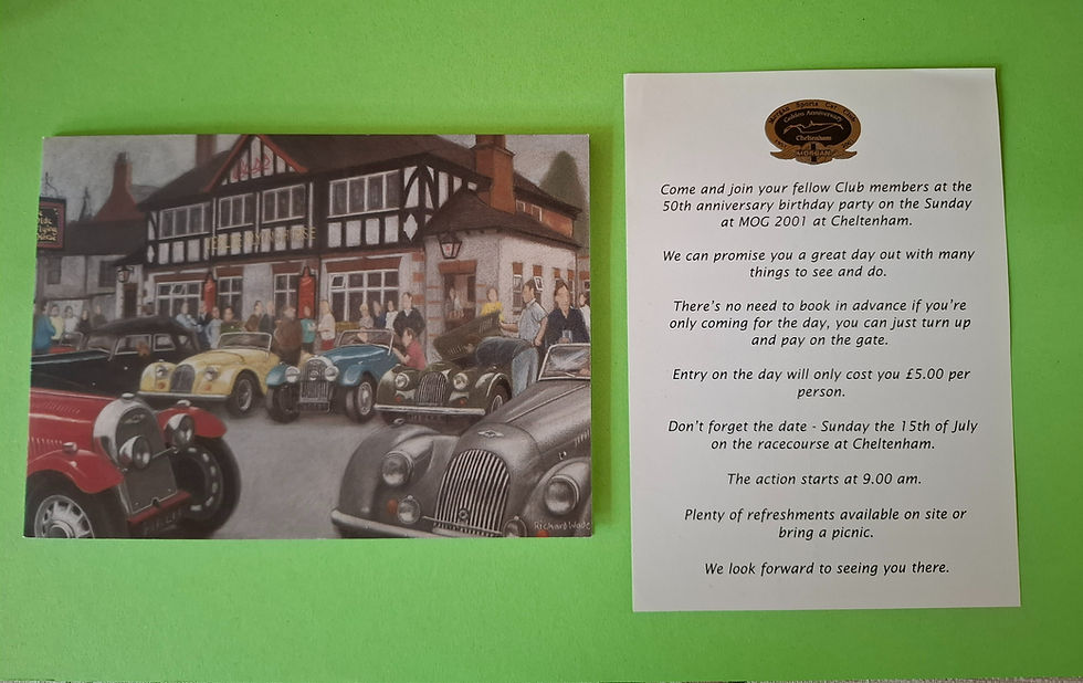 Miniaturbild: MSCC MOG 2001, Cheltenham, invitation card + text