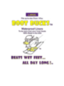 BOOT DUCKS   -   Large - Waterproof Liners for Ski Boots (4 pack)