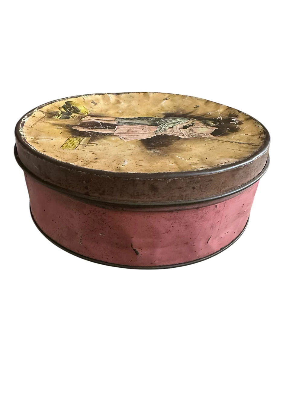 Thumbnail: Antique Biscuit Tin Howard Chandler Christy Art