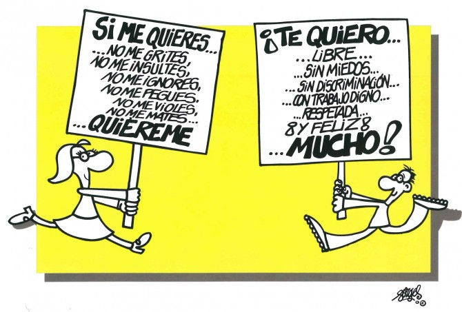 Viñeta de Forges contra la violencia de género
