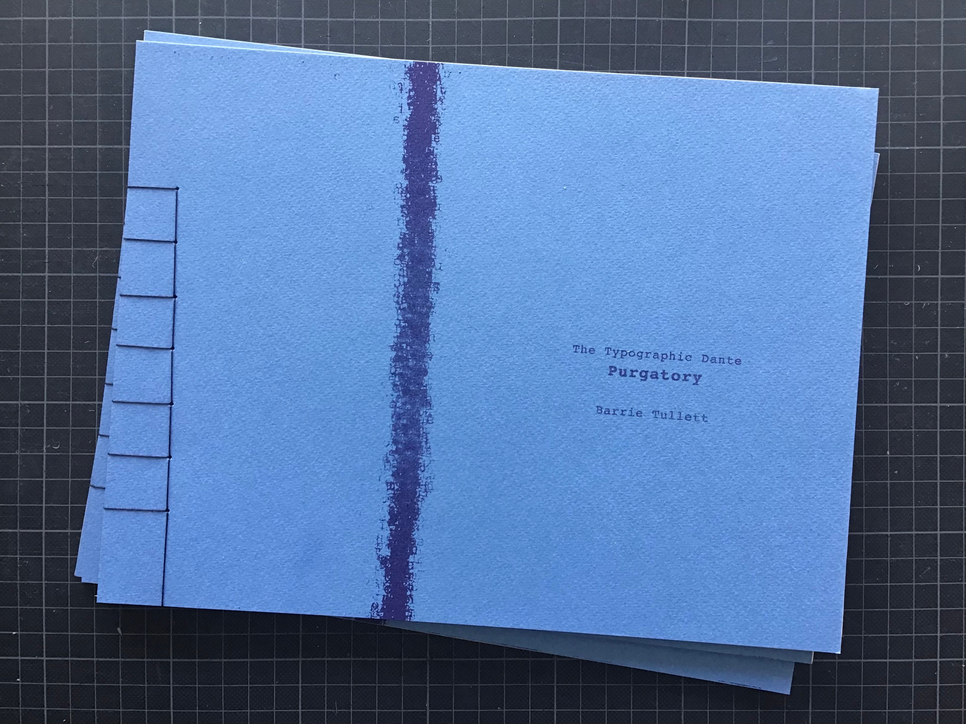 The Typographic Dante - Purgatory by Barrie Tullett