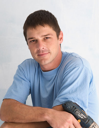 Handyman with Blue Shirt