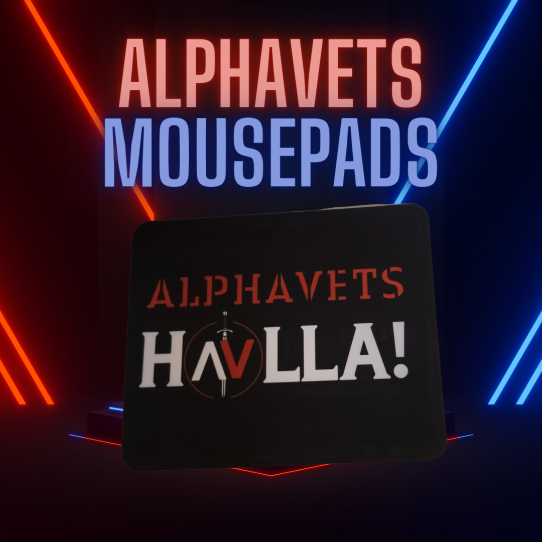 Holla Alphavets mousepad