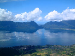 Lake Maninjau from Puncak Lawang (1,