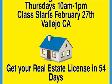 Real Estate Classes in Vallejo CA