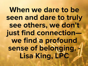 The Sacred Space of Shared Struggle