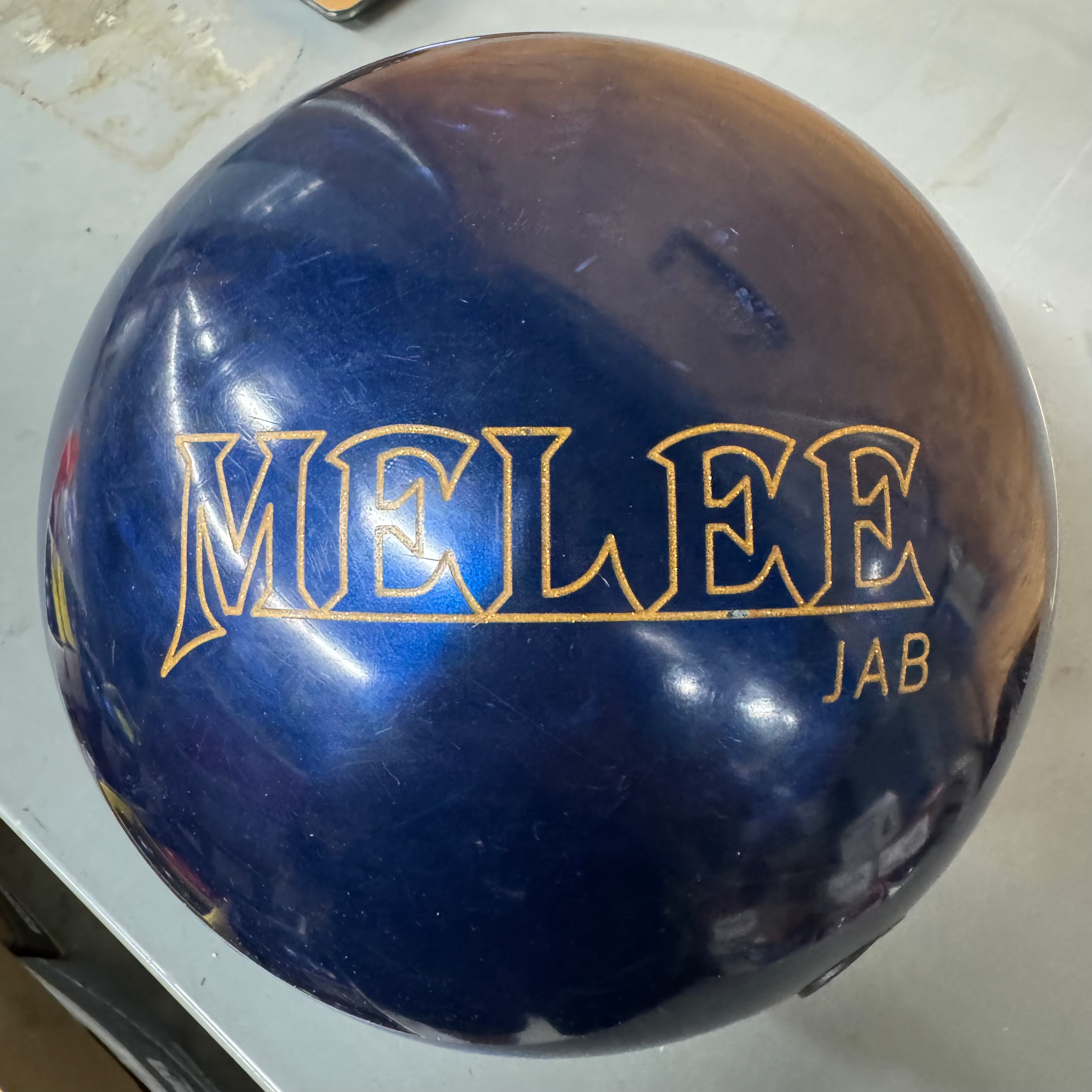 15LB Brunswick Melee Jab Midnight Blue