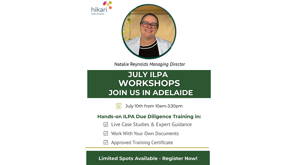 ILPA Workshop - Adelaide