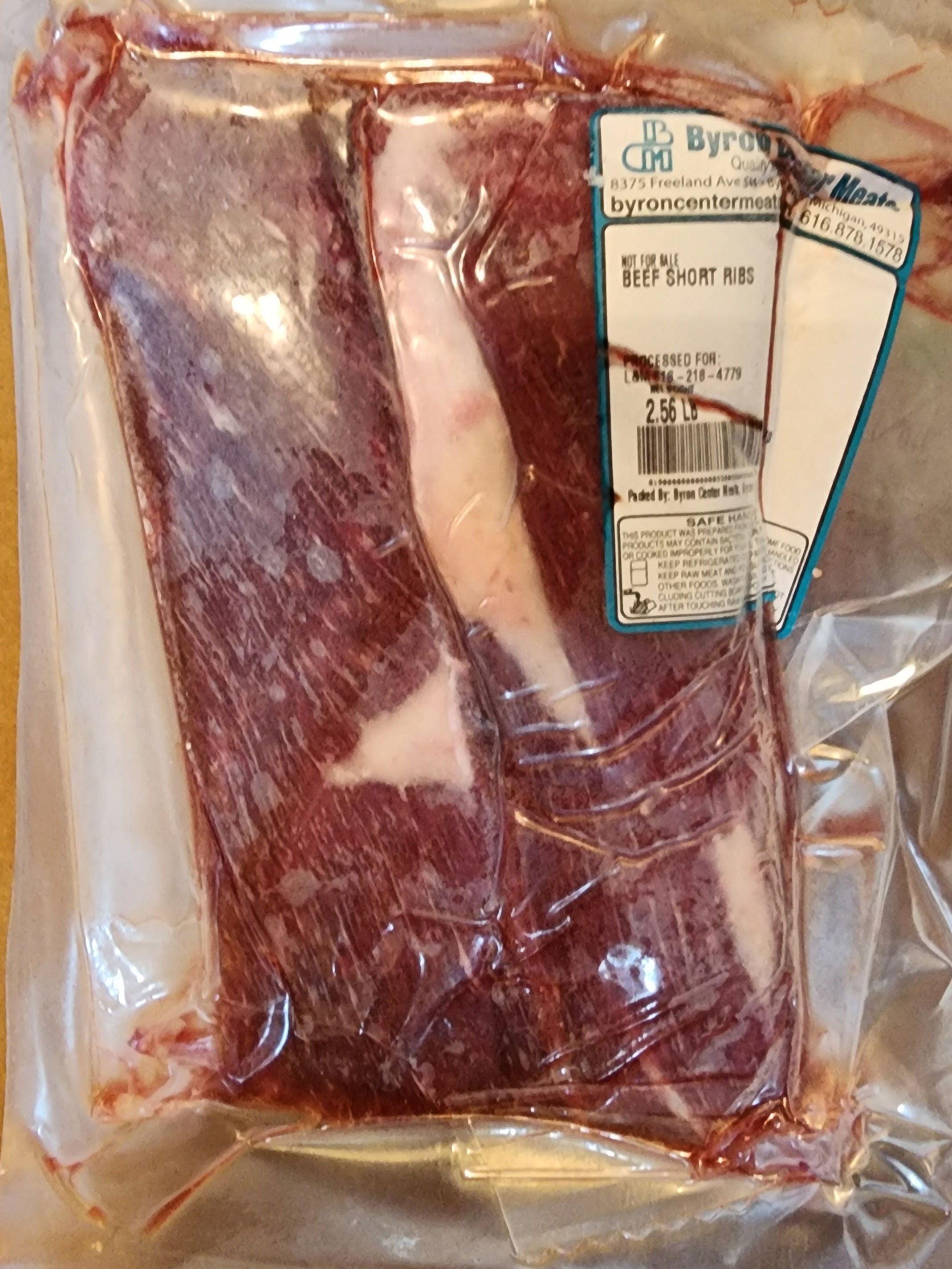 Short Ribs (approx 2.5lbs/pkg)