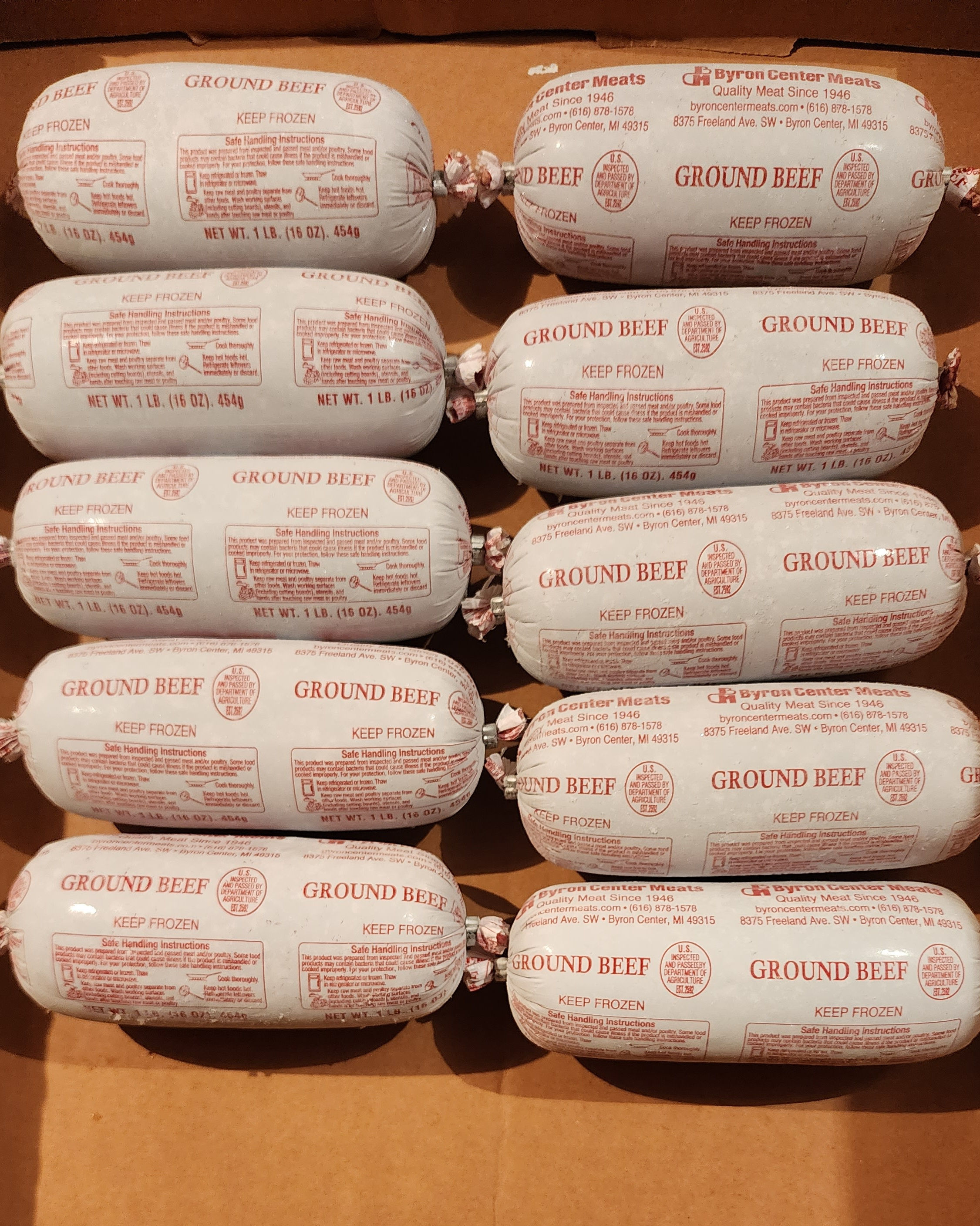 Ground Beef - 1 pound rolls