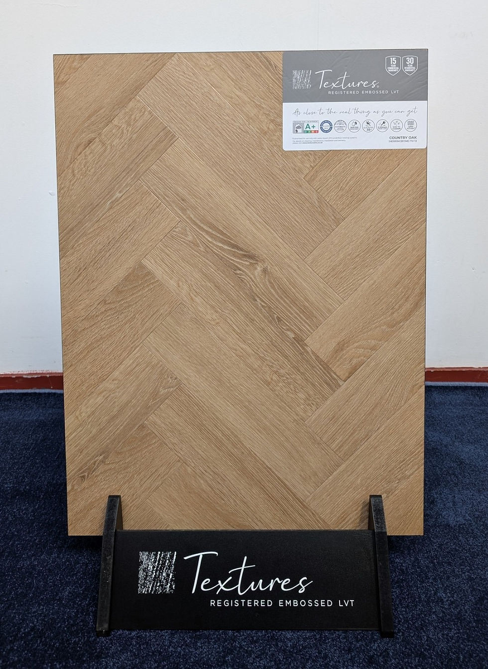 Country Oak, Textures Herringbone LVT