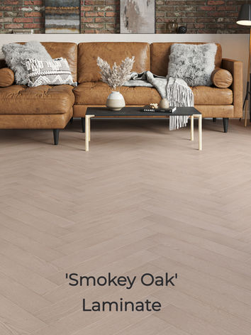 Herringbone Laminate, Smokey Oak