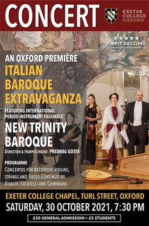 30th October 2021 - Ana and New Trinity Baroque performing in"Italian Baroque Extravaganza"