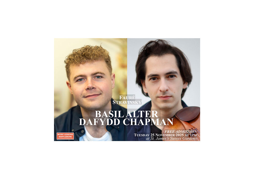 25 NOVEMBER 2025: BASIL ALTER & DAFYDD CHAPMAN