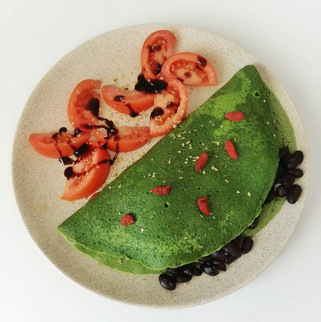 Crepioca de Espinafres