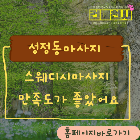 성정동스웨디시 천안 인근 요즘 좋은곳