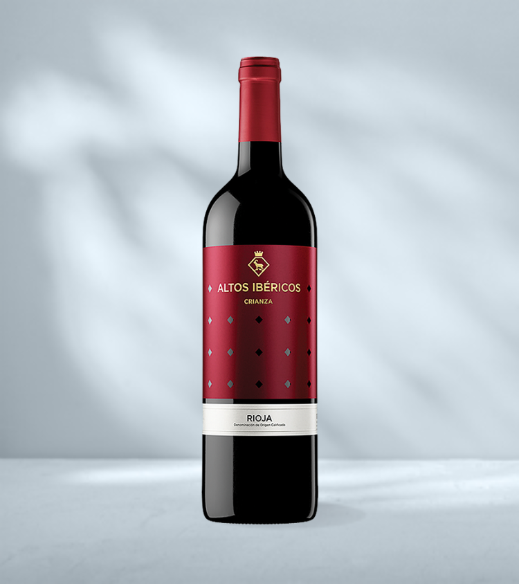 Bottle of La Carbonera Altos Ibéricos Crianza Rioja red wine from Spain – Tempranillo-based Rioja DOCa