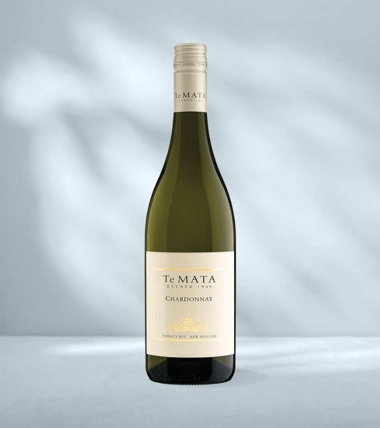 Bottle of Te Mata Estate Chardonnay from Hawke’s Bay, New Zealand