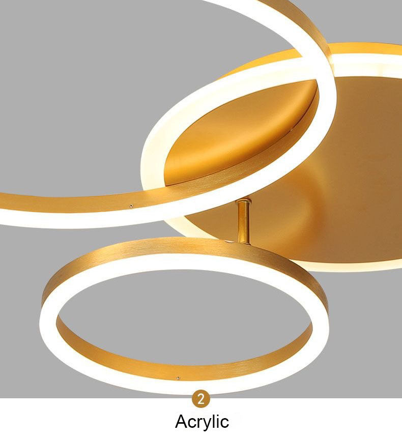 Miniatura: Modern LED Ring Chandelier Contemporary Ceiling Design 5
