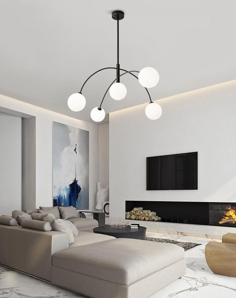 Miniatura: Modern Chandelier Globe Pendant Light for Indoor Decor applications