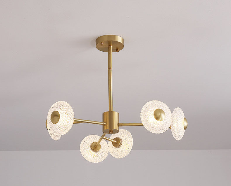 Miniatura: Modern Glass Chandelier LED Ceiling Light Contemporary Decor 1